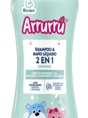 SHAMPOO Y BAÑO LIQUIDO ARRURRU ORIGINAL x 400 ml.