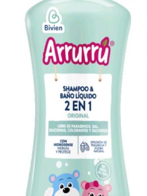 SHAMPOO Y BAÑO LIQUIDO ARRURRU ORIGINAL x 220 ml.