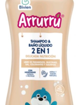 SHAMPOO Y BAÑO LIQUIDO ARRURRU DELICADA NUTRICION x 400 ml