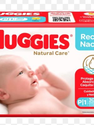 PAÑAL HUGGIES NATURAL CARE ETAPA 1 X 30 UNIDADES