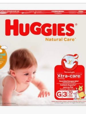 PAÑAL HUGGIES NATURAL CARE ETAPA 3 X 70 UNIDADES