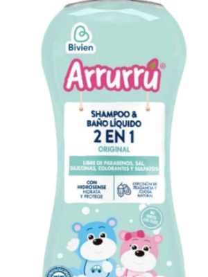 SHAMPOO Y BAÑO LIQUIDO ARRURRU ORIGINAL X 750 ml.