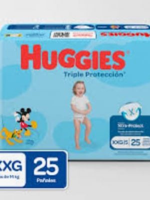 PAÑAL HUGGIES TRIPLE PROTECCION ETAPA 5 X 25 UNIDADES