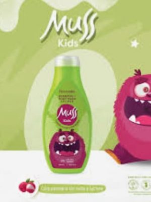 SHAMPOO Y BAÑO LIQUIDO MUSS KIDS X 400 ml.