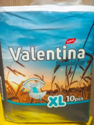 PAÑAL ADULTO VALENTINA TALLA XL x 10 unidades