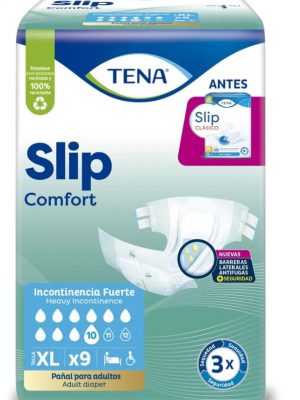 PAÑAL ADULTO TENA SLIP COMFORT TALLA XL x 9